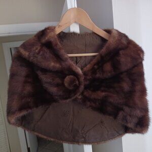 Vintage Mink Cape